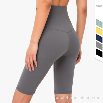 Pulsanti di yoga di cotone per allenatu à u leggings